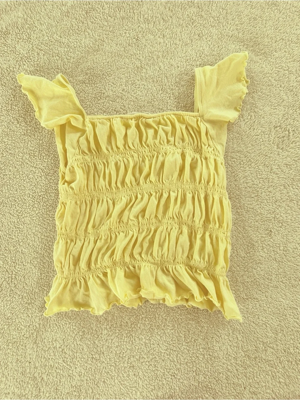 GAP Kids Ruffled Yellow Too